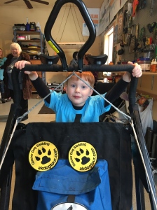 Matt Failor's nephew testing out sled